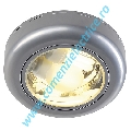 BANGIS aparent mounted downlight 2xE27 gri argintiu