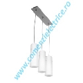 Lampa suspendata LIRA 13 crom satin/alb LW-LI1320-13