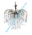 Candelabru Waterfall 8473-3AB aur antic 3x60W E14