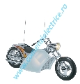 Pendul Novelty motocicleta argintiu 2x25W E14+1x35W GU10 7700