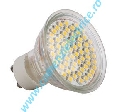 Bec LED60SMD3528 3W GU10 230V rosu 60 leduri