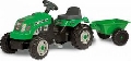 Tractor Cu Pedale Si Remorca Copii SMOBY 33329 Verde  - MYK00001752 MYK00001752