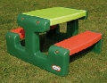 Mas picnic cu banchet 4 copii verde, rosu - HPB479A HPB479A