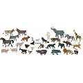 Animale domestice si salbatice, set de 30 figurine - OKEML25140 OKEML25140