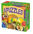 4 Puzzle - Invata fructele exotice D-Toys