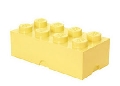 Cutie depozitare LEGO 2x4 galben deschis