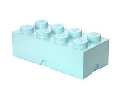 Cutie depozitare LEGO 2x4 albastru aqua