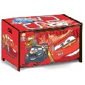 Ladita din lemn pentru depozitare jucarii Disney Cars - ZBR18266