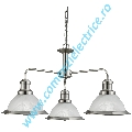 Pendul Bistro 1593-3SS satin silver E27 3x40W