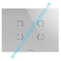 PLACA (RAMA) GEWISS CHORUS ICE TOUCH KNX, 4 SIMBOLURI, TITAN