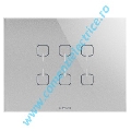 PLACA (RAMA) GEWISS CHORUS ICE TOUCH KNX, 6 SIMBOLURI, TITAN