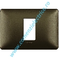 PLACA (RAMA) ORNAMENT BTICINO MATIX, 1 MODUL, TITANIU