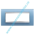 PLACA (RAMA) ORNAMENT GEWISS CHORUS LUX STICLA, 6 MODULE, AQUAMARINE