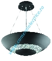 Plafoniera Halo 3448-8BK negru mat LED 24W 1680LM lumina intermediara