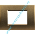 RAMA RECTANGULARA 3M BRONZ LIVING LIGHT BTICINO