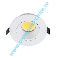 SPOT CU LED ROTUND 7W E14/E27 4000K 93X122X73 ALB IP40