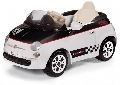 Masinuta electrica 12V Fiat 500 White / Black Peg Perego,