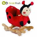 Balansoar cu roti 2 in 1 cu sunete KinderKraft, Ladybug