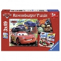 Puzzle Lumea Masinilor de Curse 3 x 49 Piese Ravensburger,