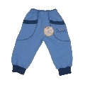 Pantalon model 8 cu manseta A01 Bleu Pifou, 1 an