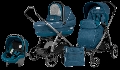 Carucior 3 in 1 Book Plus S Black Completo SL Peg Perego, Saxony Blue