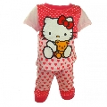 Set tricou si pantaloni scurti Hello Kitty Bucuria Copiilor, 6 ani