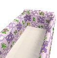 Aparatori laterale pentru pat Maxi 120 x 60 cm Deseda, Broscute Violet