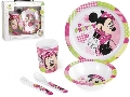 Set pentru masa melamina Lulabi, Minnie Mouse