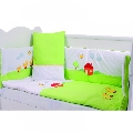 Set lenjerie 5 piese Deizi 140 x 70 cm Ilbambino, Green House and Tree