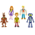 Set 5 figurine 7 cm personaje Scooby Doo, Daphne, Scooby Doo, Shaggy, Fred, Skeleton Man