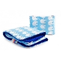 Lenjerie Sensillo MINKY Set 100x75/35x30 cm Sensillo, Blue/Elephants White