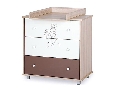 Comoda bebe pentru infasat Little Bunny Cappucccino - Klups