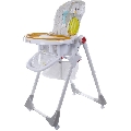 Scaun de masa Comfort Lux - Sun Baby - Gri/Portocaliu