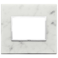 Rama ornament 3 module Stone Carrara White Eikon Evo