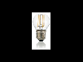 Bec LED Sfera transparent, dulie E27, 4 W - 3000 K, lumina calda