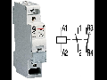 contactor modular Contax, 20A, 230V, CA, 1 modul, 1ND 1IN, Alb