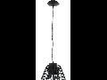 Lampa suspendata Piastre,neagra,1x7w,cablu negru