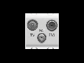 Priza TV-FM-SAT - DIRECT - 2 MODULES - WHITE - CHORUS