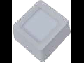 Spot LED de suprafata patrat alb cald  - 8W, W/O driver, VT-1408 SQ