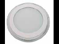 Panel LED spot din sticla, rotund alb - 18W, VT- 1802 G