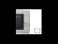 Placa Vitra piatra alba Dolomite, 4 module, mod comanda gri