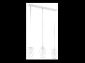 Lampa suspendata VENCINO,3x6w,alb,LED