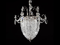 Aplica Diamant Crystal Ulana,1 x E27, 230V, D.28cm,H.35 cm,Nichel