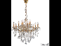 candelabru Florian, 12 becuri, dulie E14, D:720 mm, H:870/1200 mm, Auriu