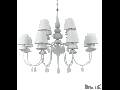 candelabru Blanche, 12 becuri, dulie E14, D:920 mm, H:930/1730 mm, Negru