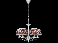 Candelabru  House Country,5 x E14, 230V, D.68cm,H.44 cm,Alb