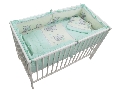 Lenjerie MyKids Teddy Toys Turquoise 4+1 Piese M1 120x60