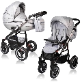 Carucior Crooner Prestige 2 in 1 - Vessanti - Light Gray