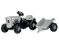 Tractor Copii Rolly Toys 014941 Little Grey Fergie Cu Remorca