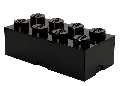 Cutie depozitare LEGO 2x4 negru